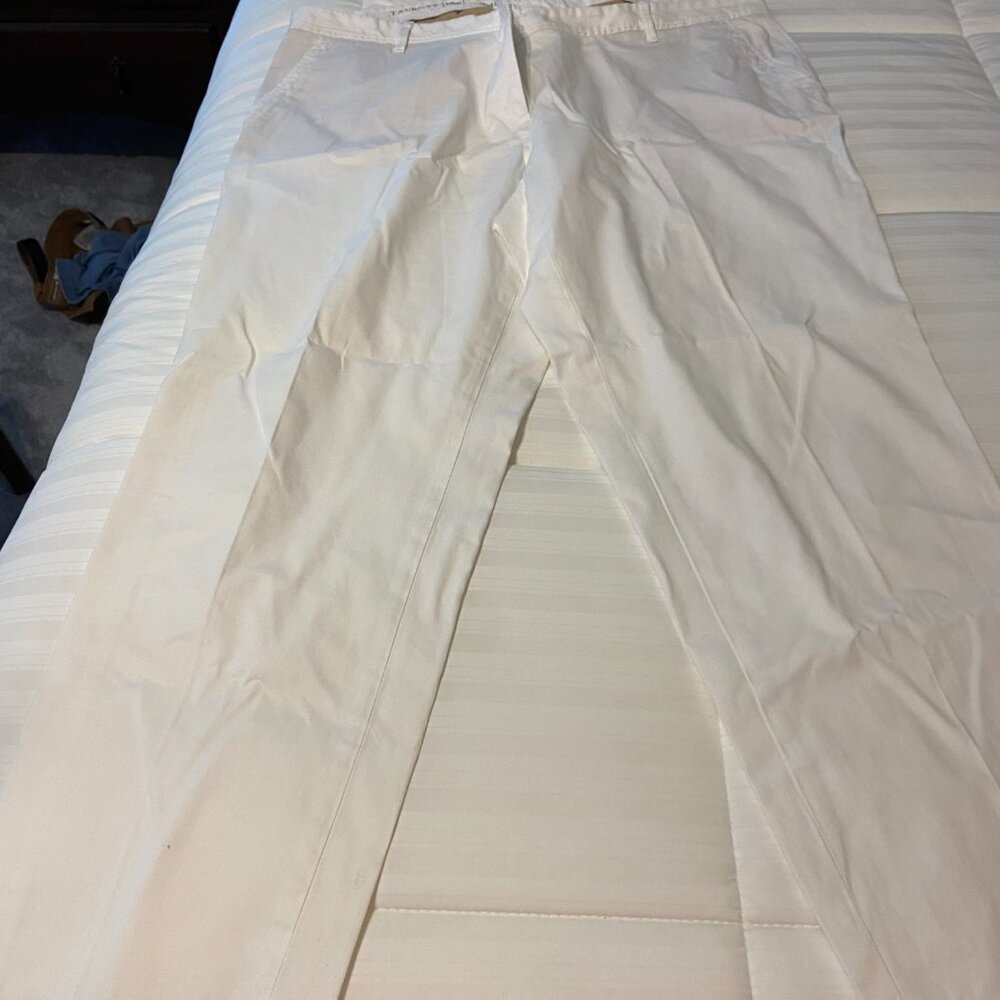 Talbots women plus Relaxed Chino White 18W